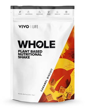 Vivo Life KOMPLEKS (WHOLE) Karmelowy biszkopt - białko wegańskie, witaminy i składniki mineralne (1 kg/25 porcji)